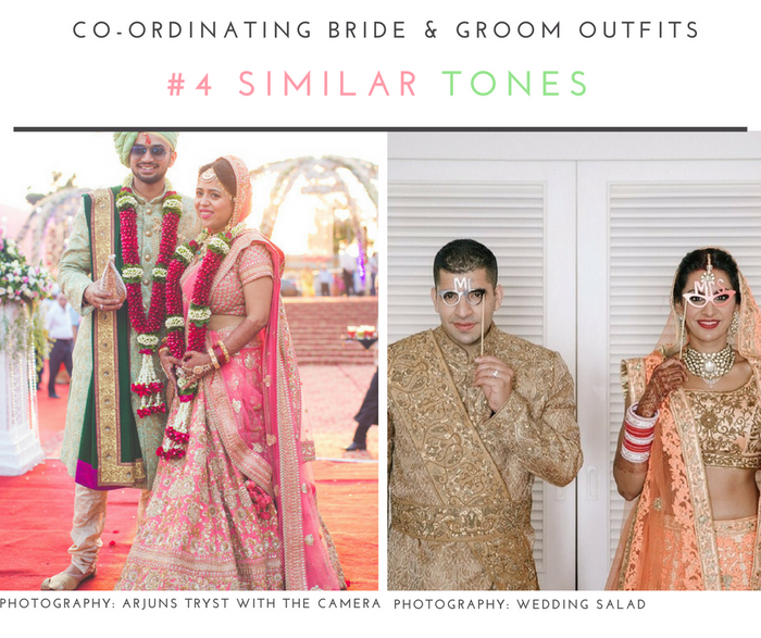 43+ Colour Coordinated Outfit Trends for the Bride & Groom