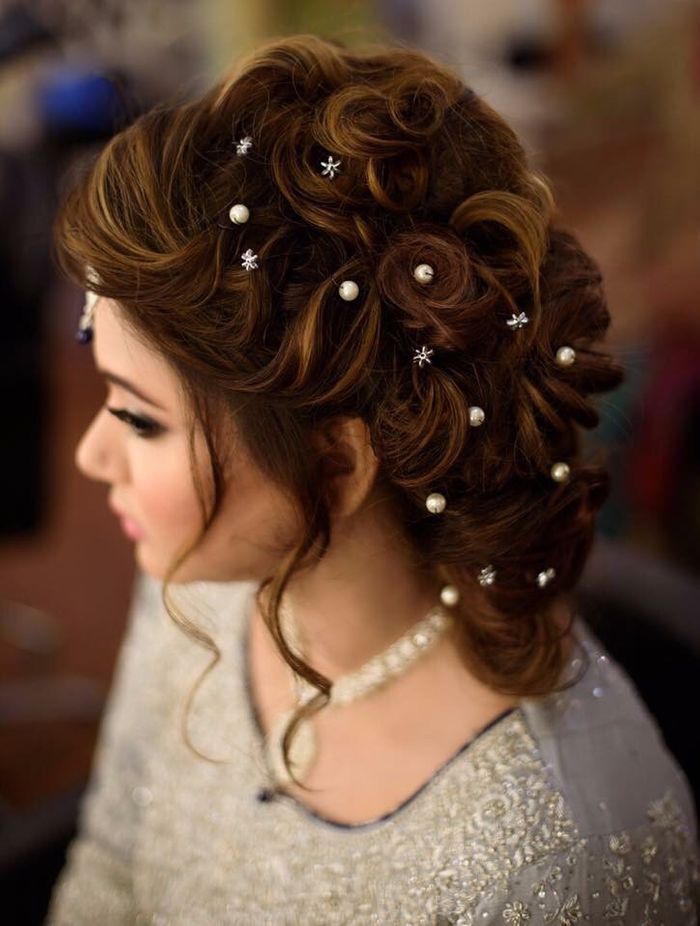 Spicing up the festive season with stick on pearls #hairstyle #hair #h, pearls in hairstyles