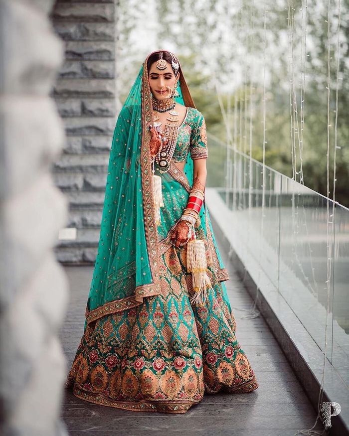 Skyblue Sabyasachi Designer Lehenga Choli With Paper Mirror Work Wedding  Lehenga Choli Party Wear Lehenga Choli Indian Women,lahenga - Etsy