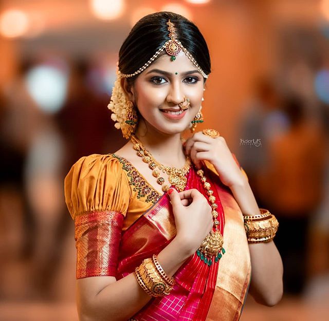 South Indian Simple Blouse Designs Photos