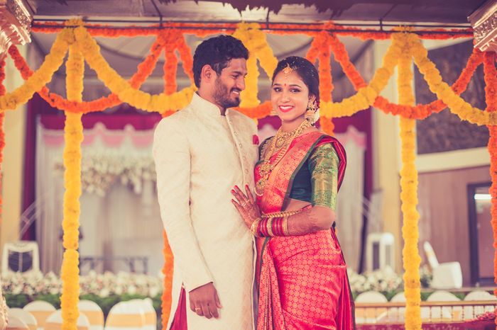 Attractive Happy South Indian Couple In Traditional Dress Stock Photo -  Download Image Now - iStock