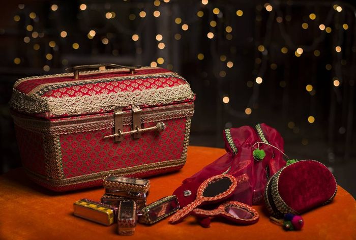 Explore handcrafted bridal and trousseau trunks by Puneet Gupta