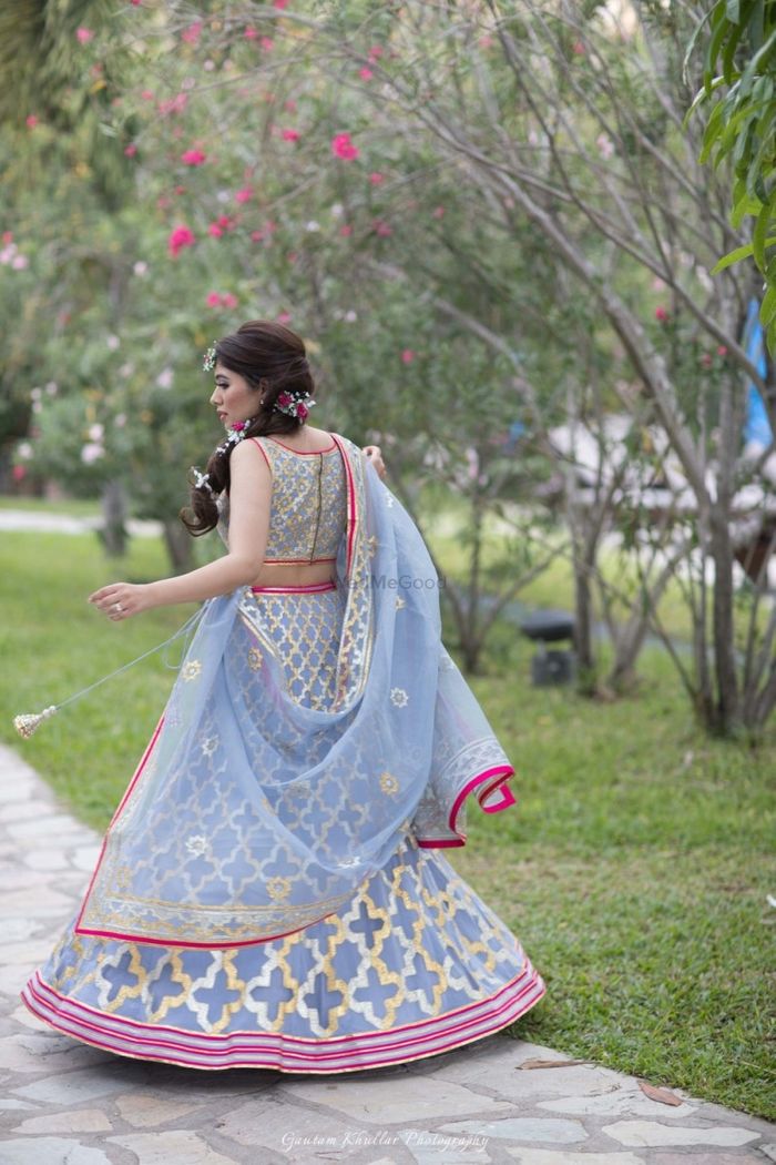 Amazing Powder Blue Color Lehenga Choli For Wedding – Joshindia