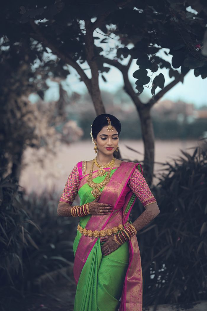 Punjabi Wedding With A Red & Green Traditional Bridal Look To See! - Witty  Vows