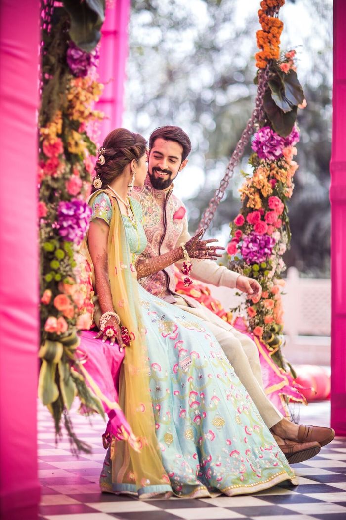 Everything, rani pink! 💖💁🏻‍♀️ Bride @sucheetah's Mehendi