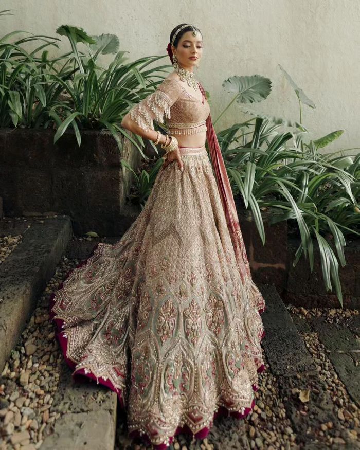 A bridal lehenga like no other, 'Noor' is where the extraordinary meets  tradition.💎👑 #MokshaaBridal #NOORcollection #Bridalwear #Mo... | Instagram