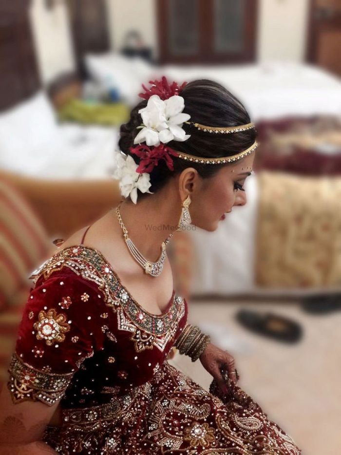 How To Make Bun Hair Style For Lehenga