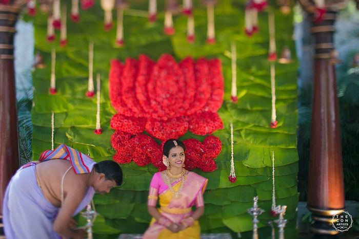 20 Pretty South Indian Backdrops For Pellikuthuru Ceremony