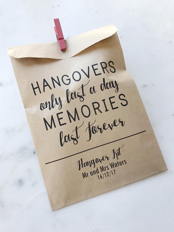 Super Fun Wedding Hangover Kit! - B. Lovely Events  Hangover kit wedding, Hangover  kit, Wedding hangover