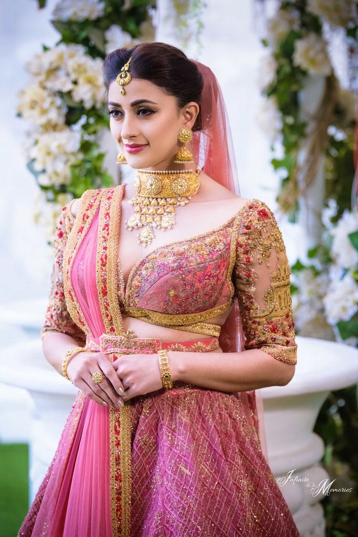 bridal lehenga blouse designs 2019