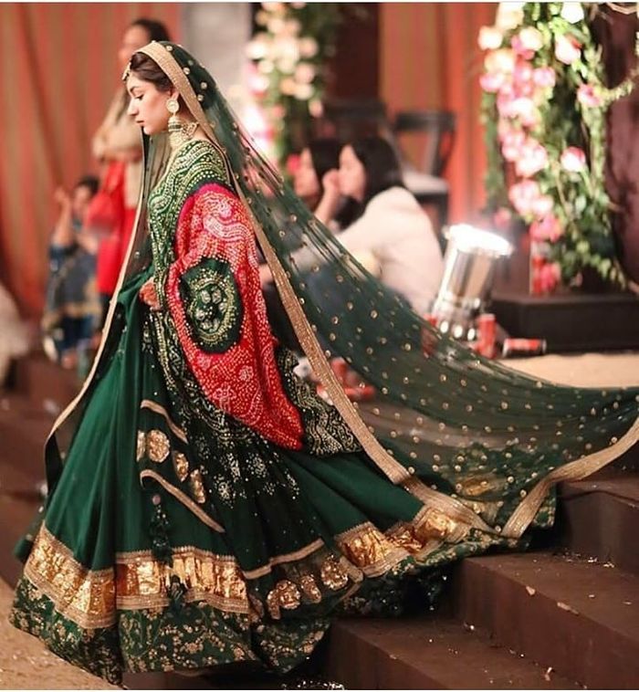 20+ Times Real Brides Rocked Green Lehengas, Fashion