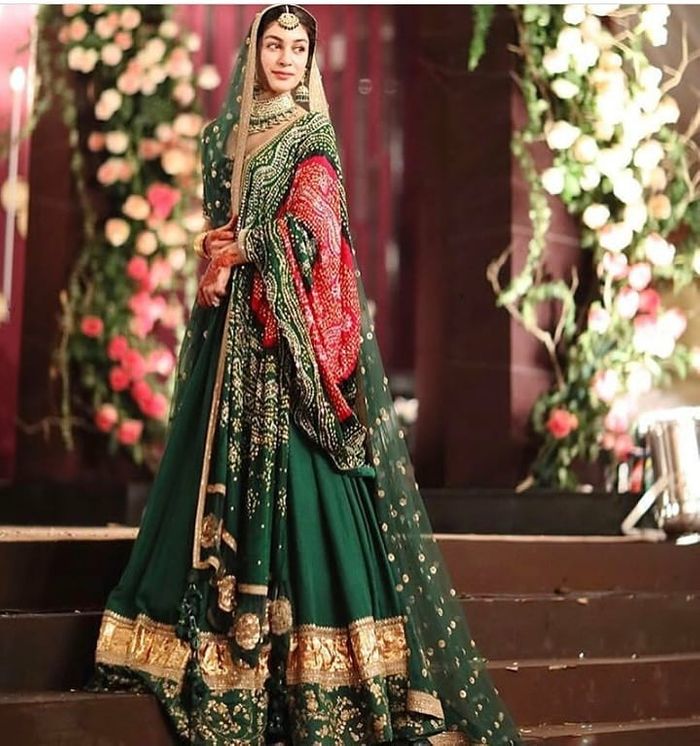 20+ Times Real Brides Rocked Green Lehengas, Fashion