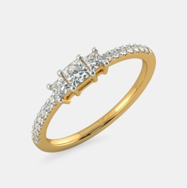 1.30ct Radiant Cut Canary Diamond Ring (Two Tone) — Shreve, Crump & Low