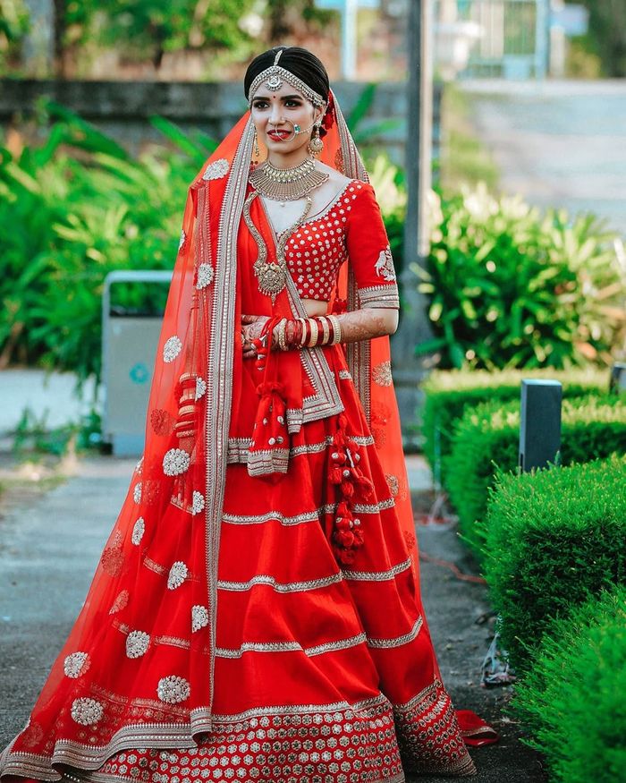 simple wedding lehenga