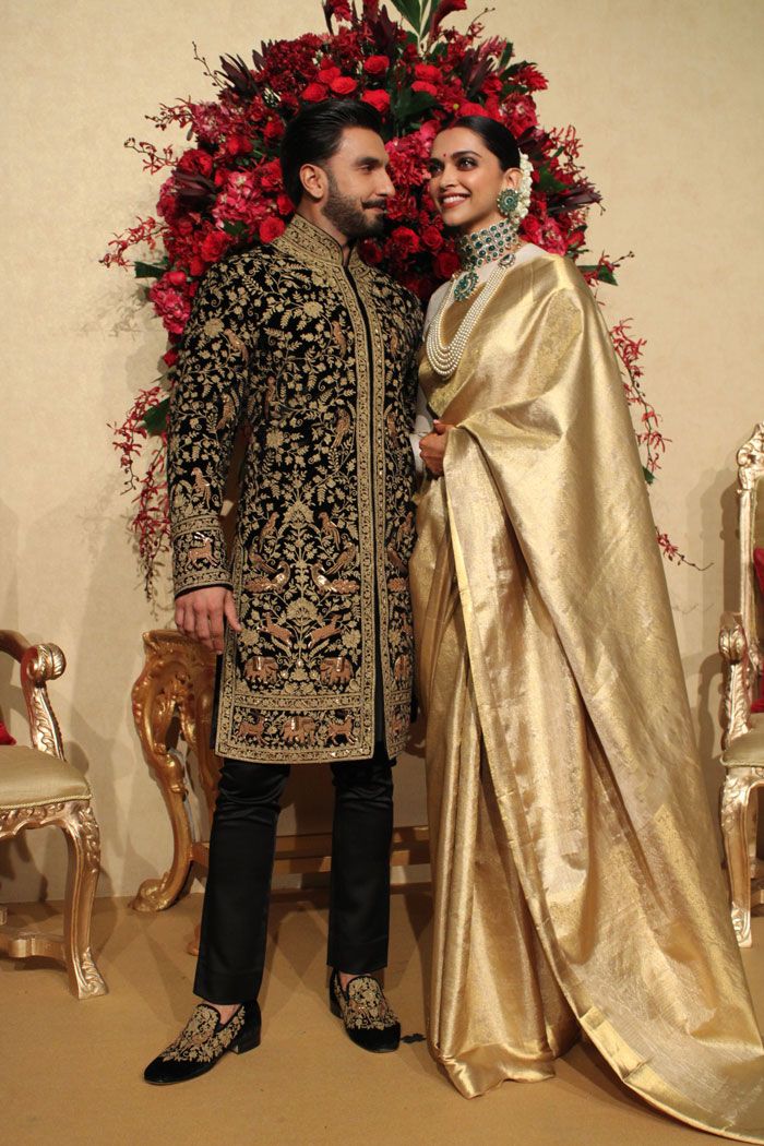 wedding reception sarees for bride