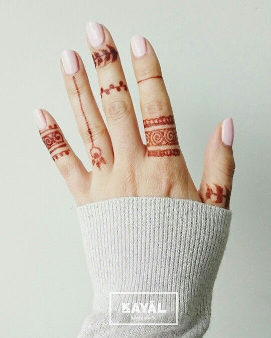 Finger Mehndi Tattoo Flower Henna Tattoo Hand Leaf Boder Tattoo For Wo –  Temporarytattoowala