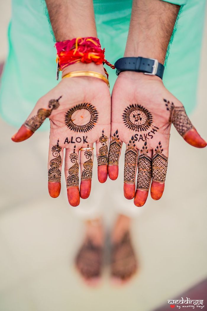 25+ Edgy Mehndi Designs for Grooms & no they're NOT couple initials or  hashtags | WeddingBazaar