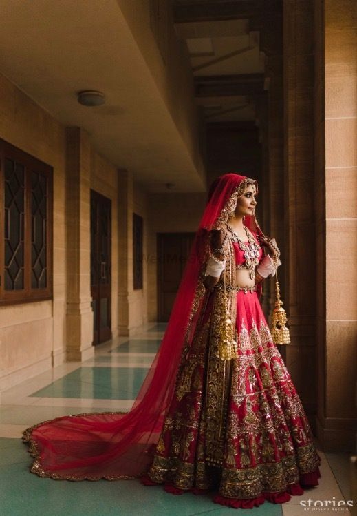 long bridal dupatta