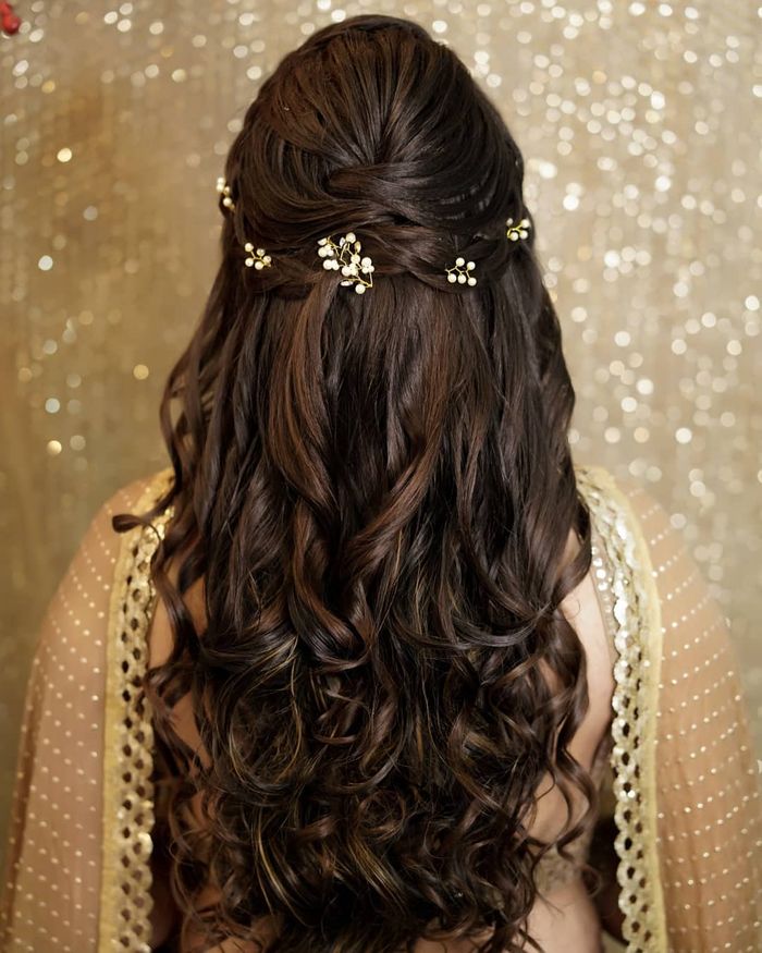 3 Open Hairstyles For Wedding  Saree  Open Hair Hairstyles  Hair Style  Girl  YouTube
