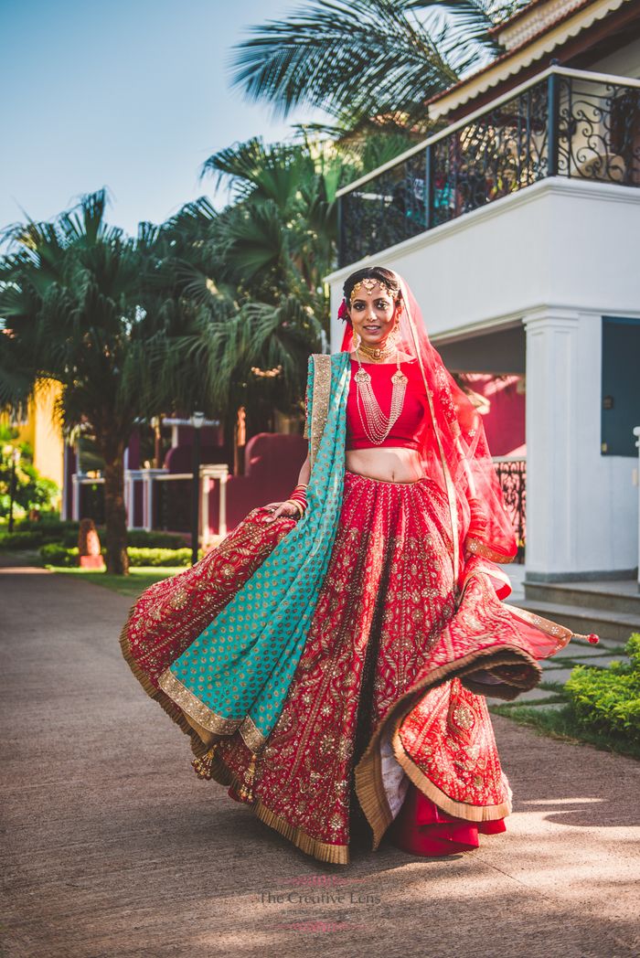 Contrast Bridal Dupattas Are Making A Comeback WedMeGood