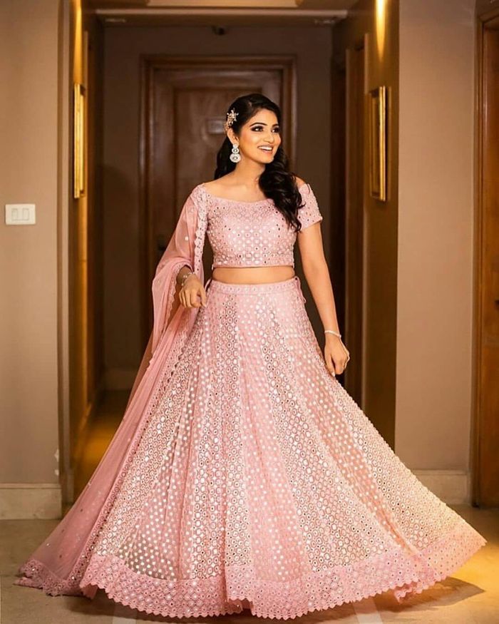 7 Color Wedding Wear Latest New Designer Organza Heavy Lehenga, 2.3 Mtr,  Adult at Rs 1200 in Surat