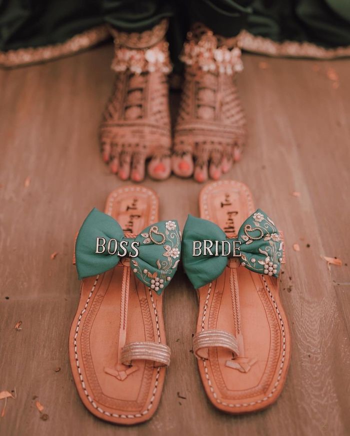 Quirky Bridal Footwear For Mehendi We Spotted On Real Brides