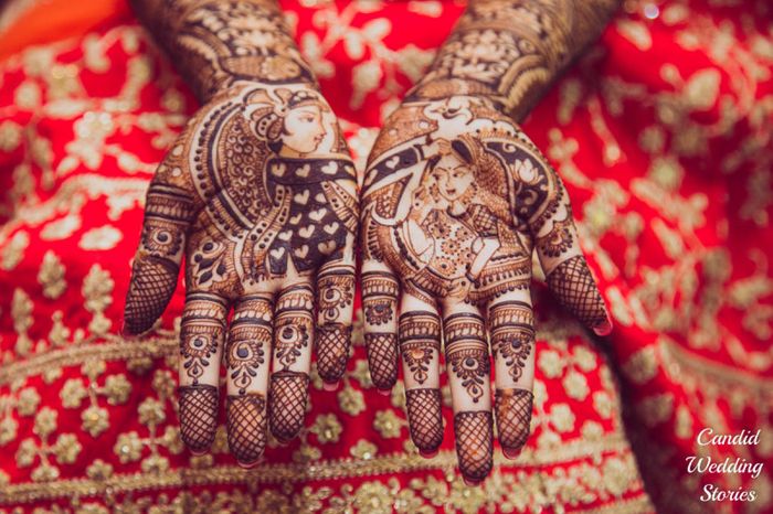 Mehndi design on Indian bride's palm on her wedding eve. Photograph by  Gowtum Bachoo - Fine Art America