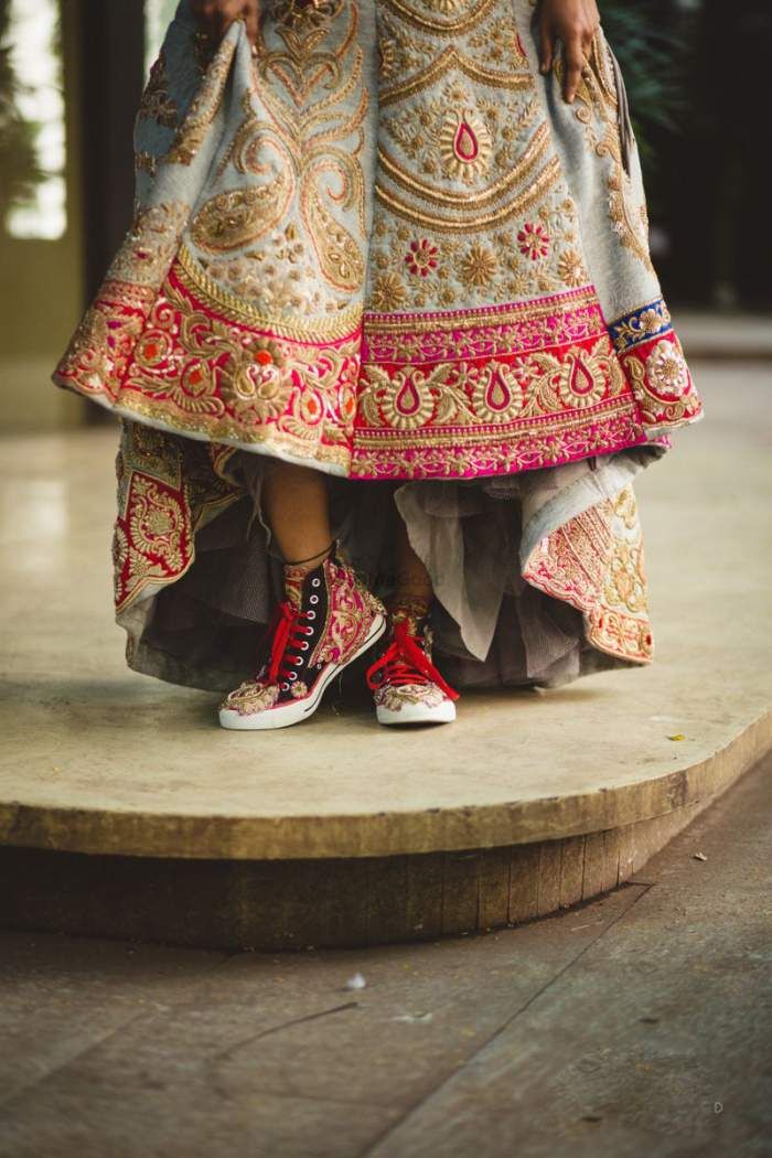 Mumbai Lehenga Shopping Guide | Bridal sandals heels, Fashion shoes, Women  shoes