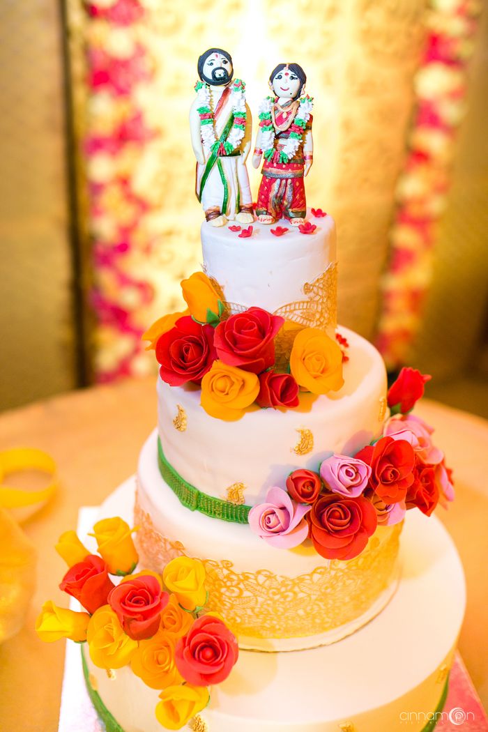 Wedding Cake Toppers | In true indian cosume this bride and … | Flickr