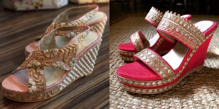 wedding slippers for indian bride