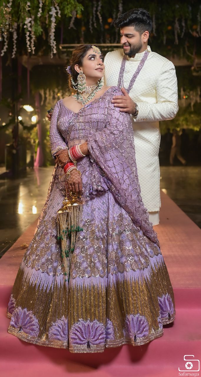 These Latest Lavender Lehengas for 2021 Real Brides Are Immaculate! |  WeddingBazaar