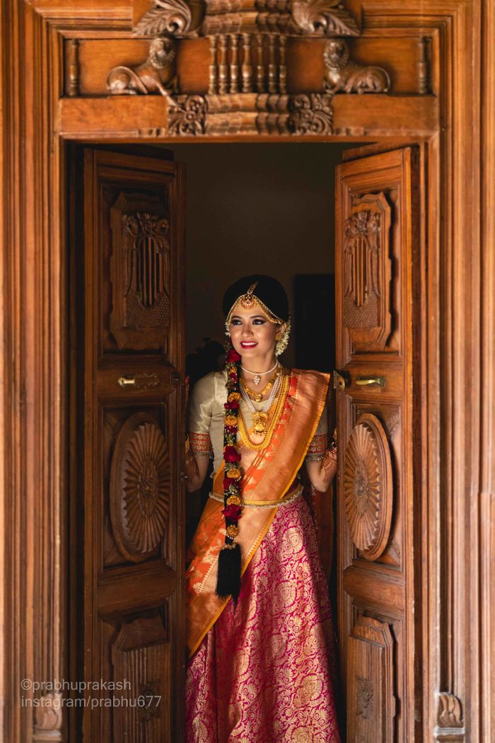 The Most Gorgeous South Indian Lehenga Saree Designs We Spotted! | Lehenga  saree design, Saree wearing styles, Kerala saree blouse designs