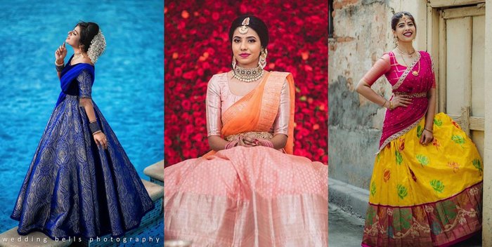 Engagement Outfit | lehenga | half sari | Chennai | Studio 149
