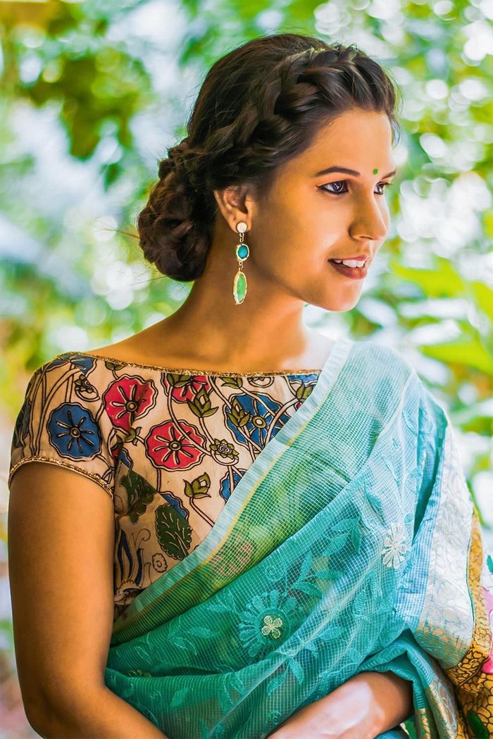 11 Normal Blouse Neck Designs For Simple Saree Style! • Keep Me Stylish