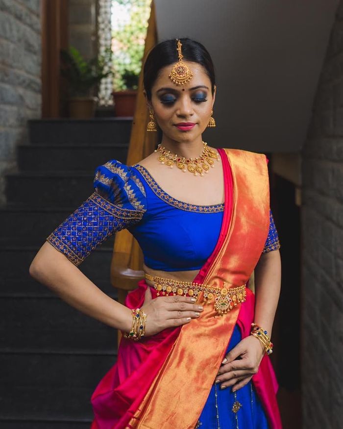 Trend Alert: Puff Sleeve Blouses For Your Kanjeevaram Saree Is A