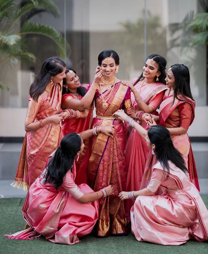 Mouni Roy Inspired Sassy Bridesmaid Saree Looks | Wedding Wear Saree | Bridesmaid  Saree