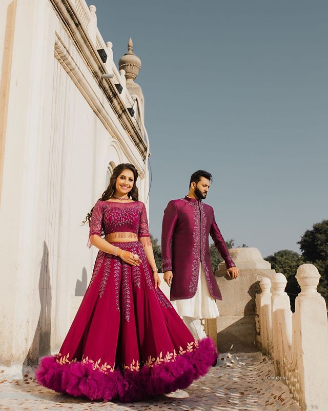 Buy Fabulous Wine Heavy Embroidered Bridal Lehenga Choli | Bridal Lehenga  Choli