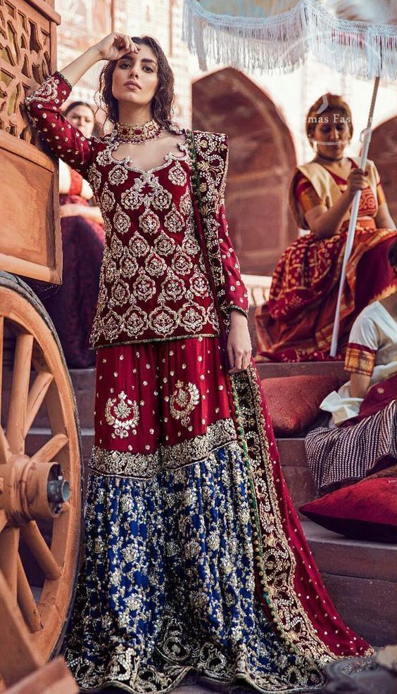 Pakistani bridal gharara designs hotsell