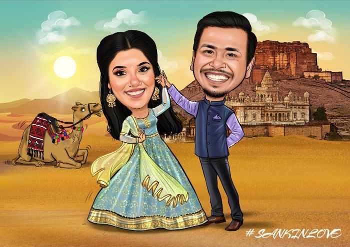 This Artist Converts Your Wedding Photos Into Caricatures For A Quirky  Souvenir | WedMeGood