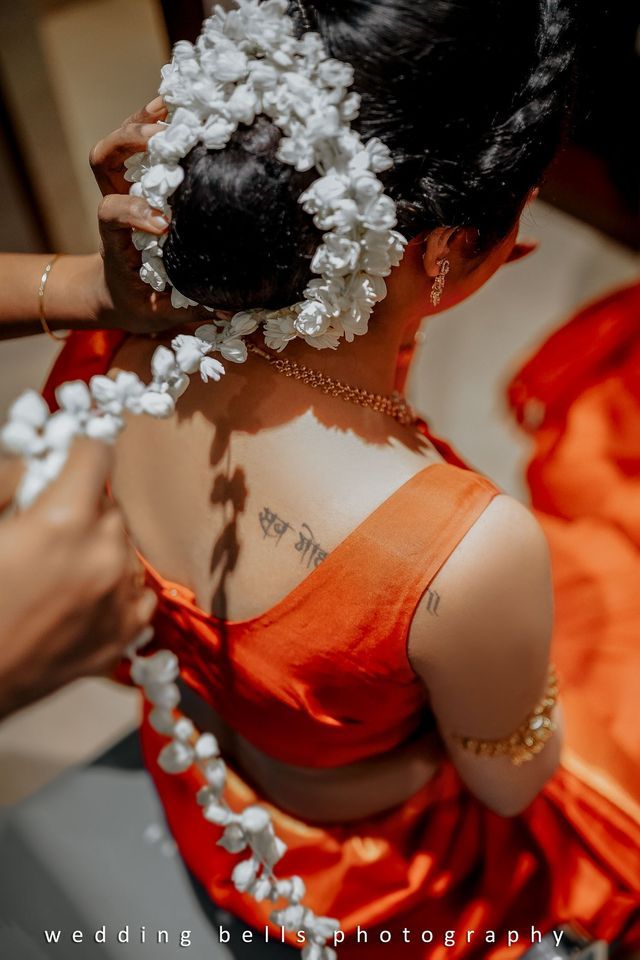 South indian bridal hairstyle | Latest bridal blouse designs, South indian  bride saree, Indian bridal hairstyles