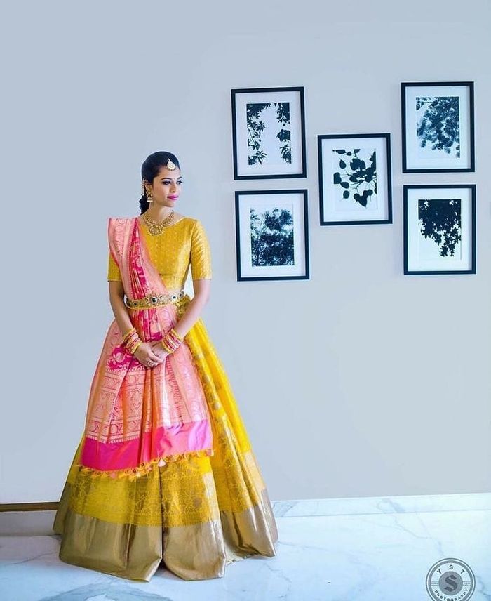 Shop Pink And Gold Indowestern Lehenga Choli By G3+ Video Shopping. Instant  Price and Queries What… | Dress indian style, Indian fashion dresses, Fancy dress  design