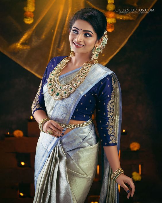 silver saree collection Cheap Sell - OFF 77%