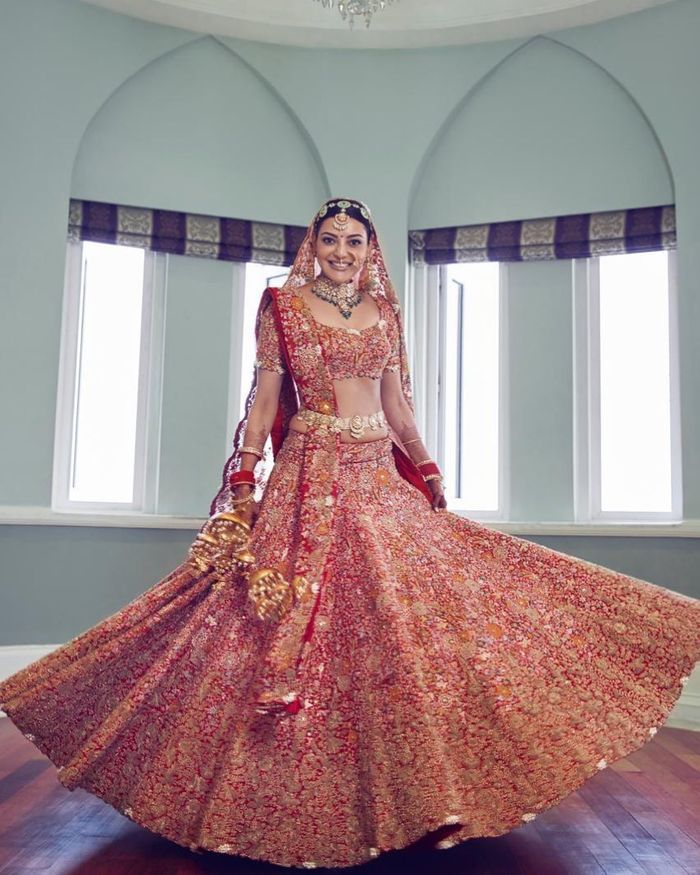 Kajal Aggarwal's Royal Bridal Lehenga Was An Absolute Stunner! Check Out  All Her Bridal Looks!