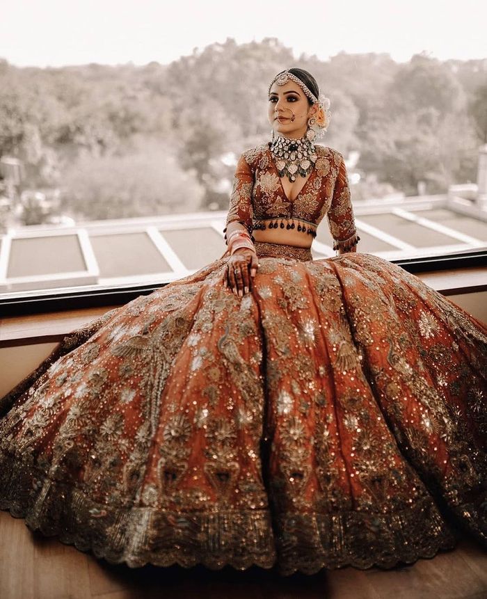 Farah Talib Aziz. Shalimar Burnt Orange Bridal