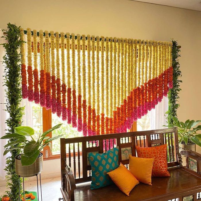 Background Haldi Ceremony Decoration Inspiration For Your Intimate Wedding  | WedMeGood