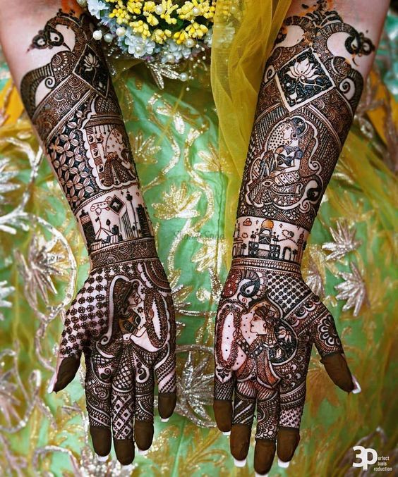 Dulha Dulhan Mehndi Design Images Pictures (Ideas) | Dulhan mehndi designs, Mehndi  design images, Mehndi designs