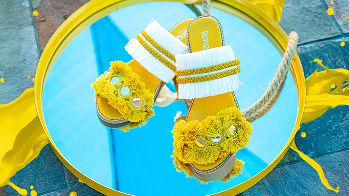 Yellow bridal outlet shoes