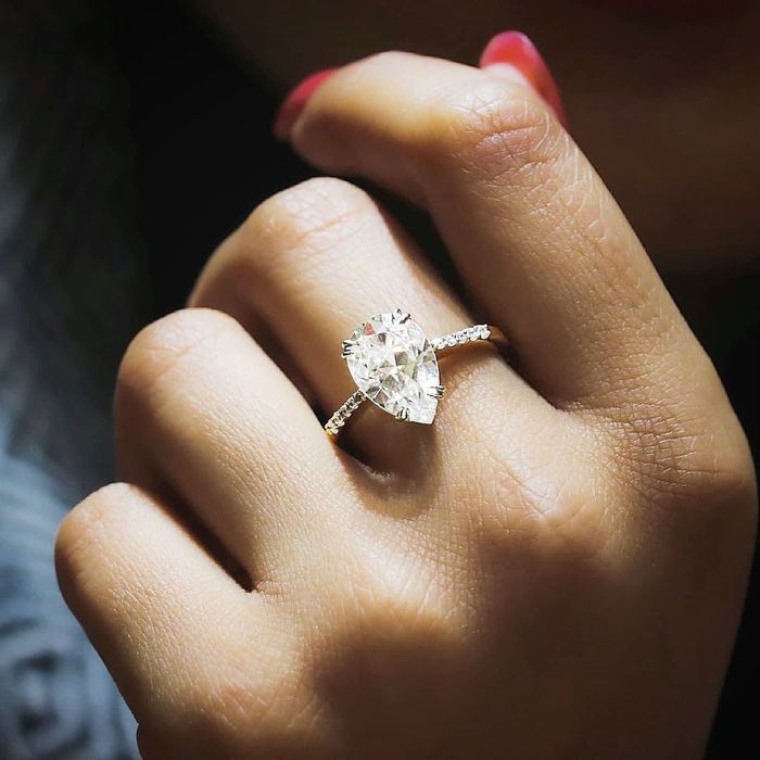 Handmade Simple 3 Diamond Ring, Wedding Engagement Ring India | Ubuy