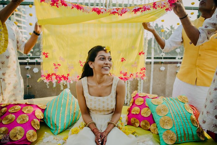 Stunning Brides Who Chose To Wear White On Their Haldi! | WedMeGood