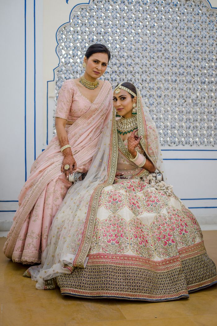New Mother and Daughter Matching Party Wear Lehenga Combo